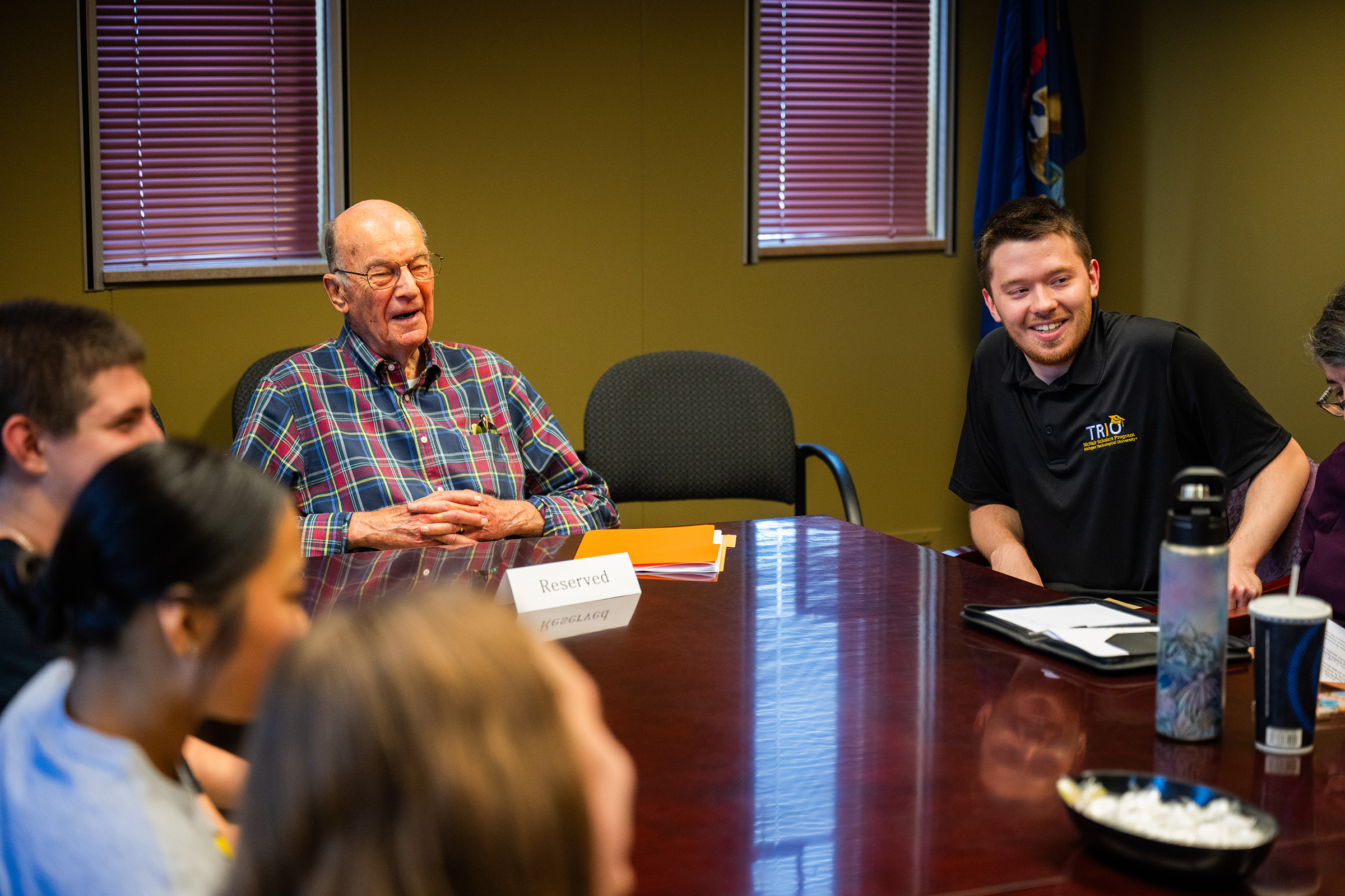 Bob Thompson Meets With Thompson Scholars at BGSU & MTU